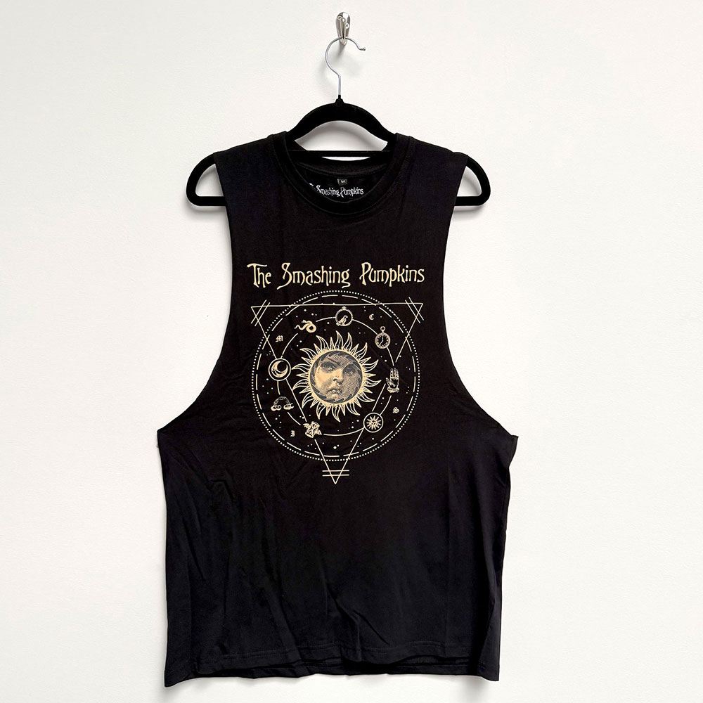 Smashing Pumpkins - Celestial Sun Tanktop - Zwart